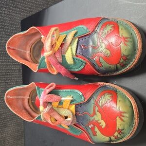 SoleTech Womens Multi Color Leather Shoes